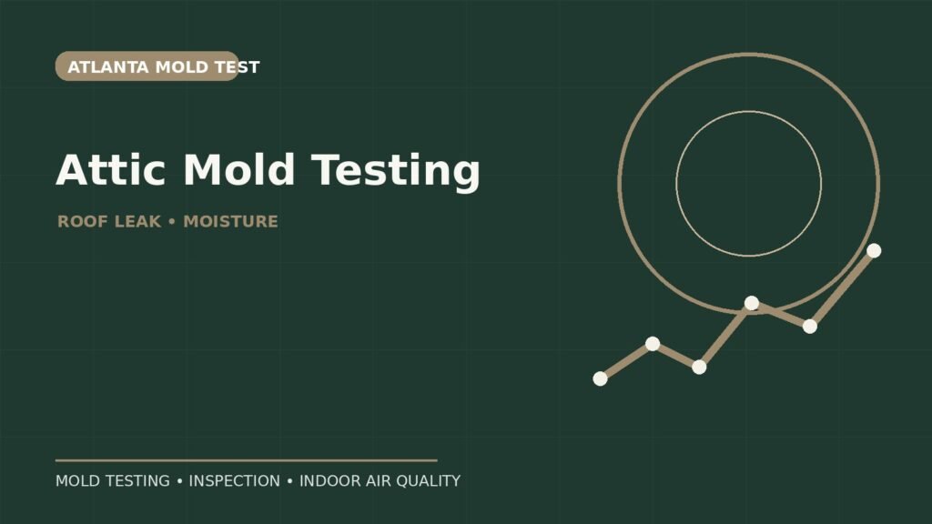 Attic Mold Testing After a Roof Leak | Atlanta Mold Test