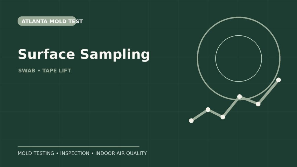 Mold Surface Sampling: When a Swab or Tape Lift Helps | Atlanta Mold Test